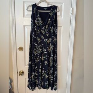 Lauren Ralph Lauren Navy Floral Maxi Dress